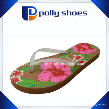 Senhoras novas ′ Sandálias Flip Flop Floral Print Beach Tamanho 36